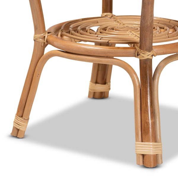 Baxton Studio Cariel Modern Bohemian Natural Brown Rattan Coffee Table - 210-12720