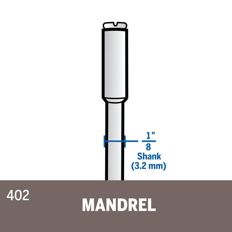 Mandril para herramienta rotativa de 1-1/2 pulgadas para discos, ruedas y bandas de lijado - 402