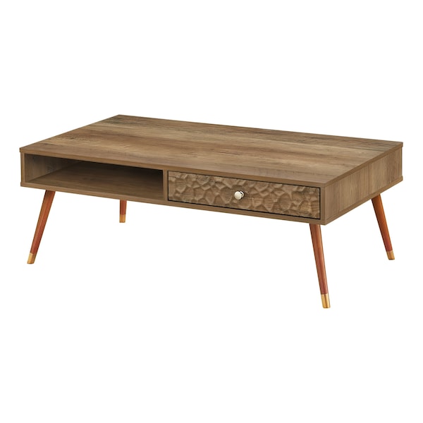 Monarch Specialties Coffee Table, Accent, Cocktail, Rectangular, Storage, Living Room, 44"L, Wood, Laminate, Walnut - I 2836