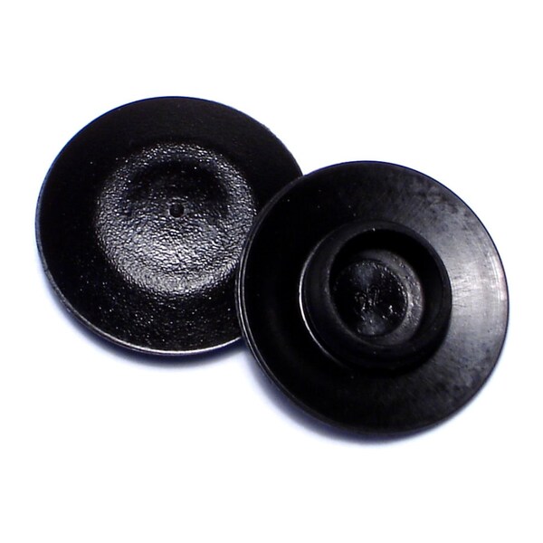 Midwest Fastener 3/8" Black Plastic Flush Head Sheet Metal Plugs 20PK - 75901