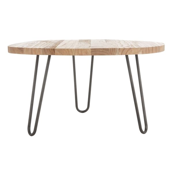 Safavieh Dale Free Edge Coffee Table - Weathered& Oak - 17.7 x 35.4 x 35.4 in. - COF6501A