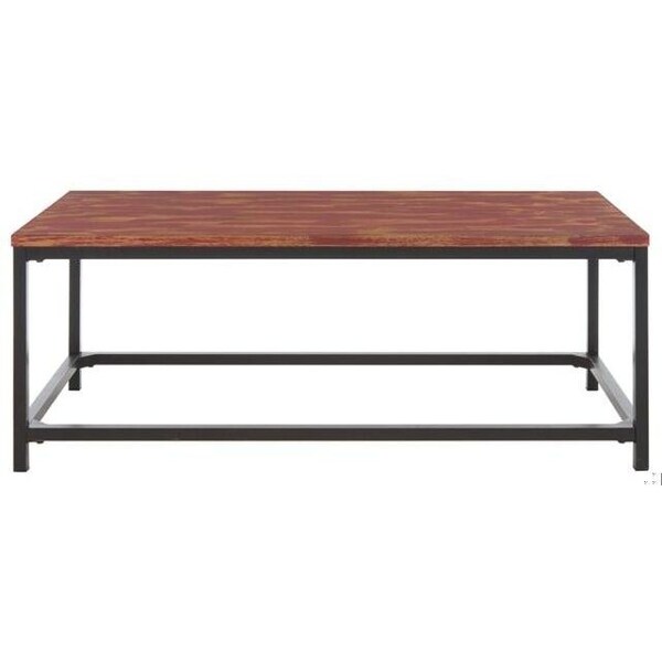 Safavieh Alec Coffee Table- Distressed Red Barn - 17.7 x 24 x 48 in. - AMH6545E