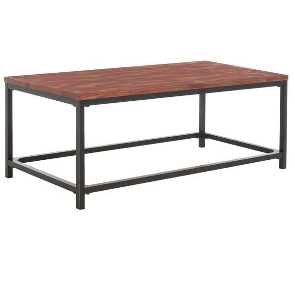 Safavieh Alec Coffee Table- Distressed Red Barn - 17.7 x 24 x 48 in. - AMH6545E