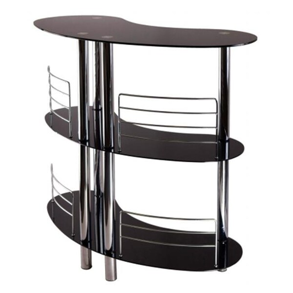 Winsome Trading WinsomeTrading 93347 Martini Entertainment Bar - Black -  Metal - 93347