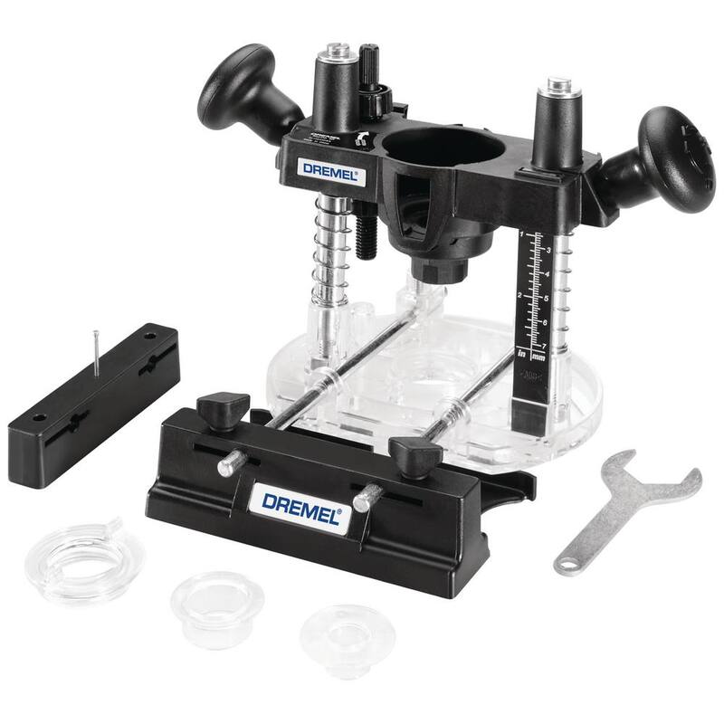 Broca de router de inmersión Dremel con juego de brocas de router de acero para materiales blandos y madera (6 piezas) - 335-01+692