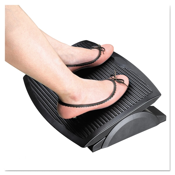 Alera Ergo Tilt Footrest, 13.75w x 17.75d x 3.38 to 5.13h, Black - ALEFS312
