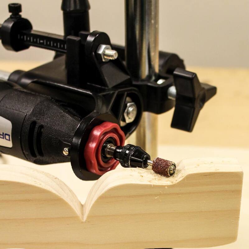 Soporte de prensa para taladro con herramienta rotativa Milescraft para carpintería y fabricación de joyas - 1097