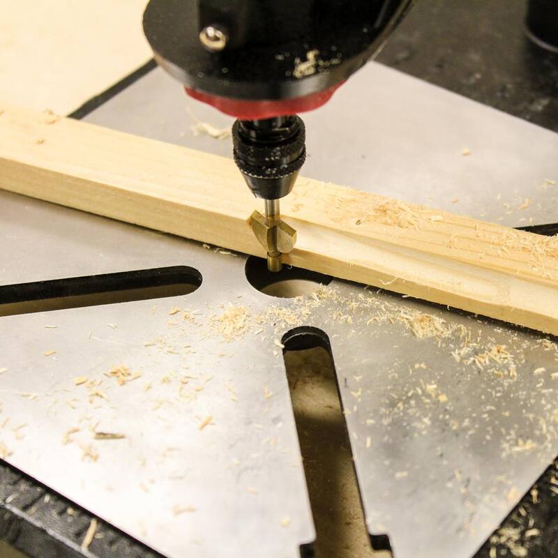 Soporte de prensa para taladro con herramienta rotativa Milescraft para carpintería y fabricación de joyas - 1097