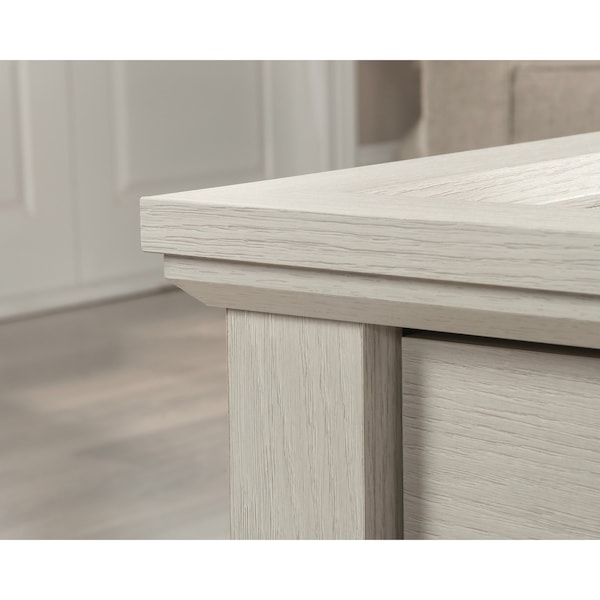 Sauder Larkin Ledge Storage Coffee Table Go , Large storage drawer features metal runners and safety stops - 433723