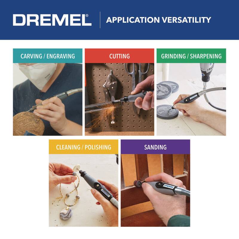Accesorio de eje flexible para herramienta rotativa Dremel + Estación de trabajo para herramienta rotativa para carpintería y fabricación de joyería - 225-02+220-01