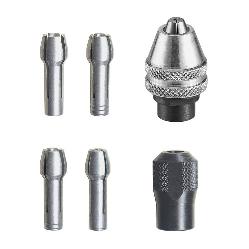 Herramienta rotativa Dremel Quick Change Collet Nuts (juego de 5) con mandril Multi-Pro de 1/32 pulgadas - 4485+4486