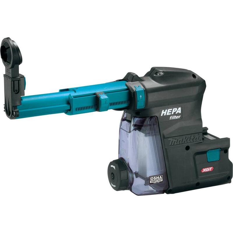 Accesorio de extractor de polvo Makita con mecanismo de limpieza de filtro HEPA, GRH01 - DX12