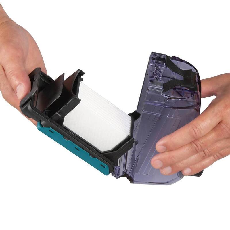 Accesorio de extractor de polvo Makita con mecanismo de limpieza de filtro HEPA, GRH01 - DX12