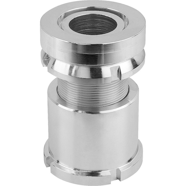 Kipp Levelling Element With Spherical Levelling, Without Locknut, D1=M50X1, 5, D=22, D2=70, Carbon Steel - K0057.4020