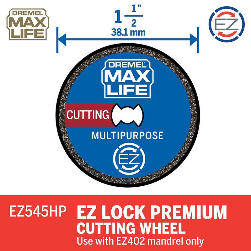 Dremel Max Life 1-1/2" Rueda de Diamante EZ Lock - EZ545HP