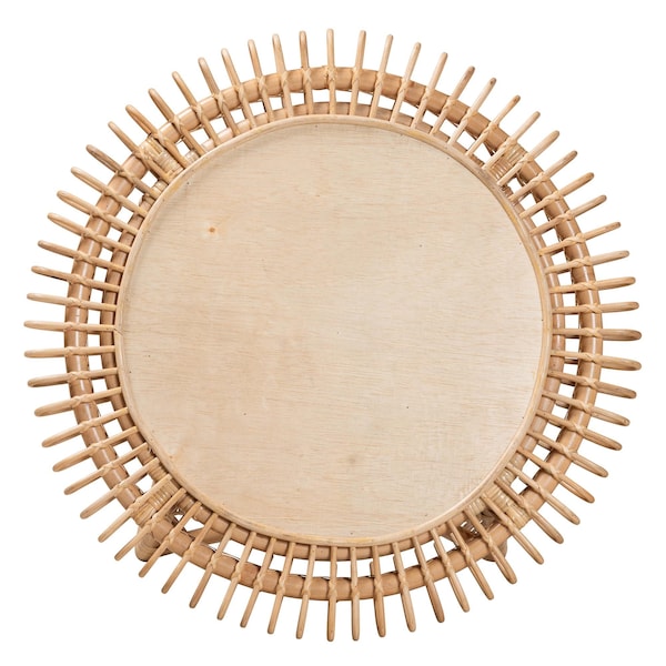 Bali & Pari Elani Modern Bohemian Natural Rattan Coffee Table - 236-12721-ZORO