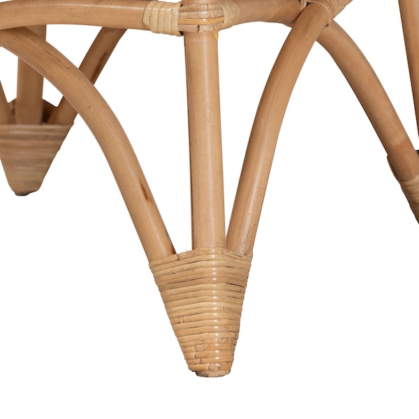 Bali & Pari Elani Modern Bohemian Natural Rattan Coffee Table - 236-12721-ZORO
