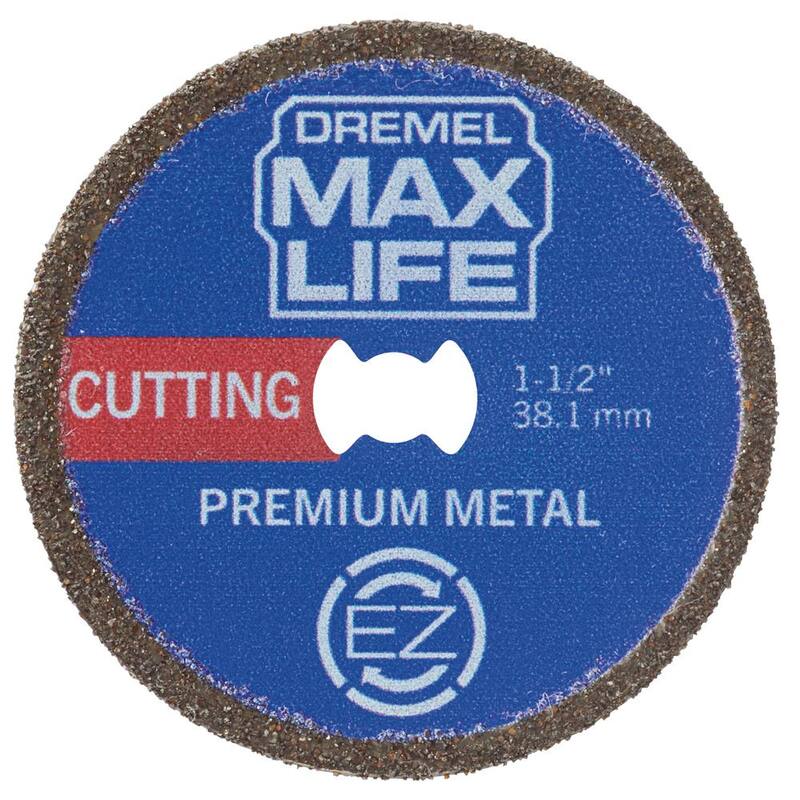 Rueda de corte de metal premium con mecanismo de bloqueo EZ de 1-1 / 2" Dremel Max Life - EZ506HP