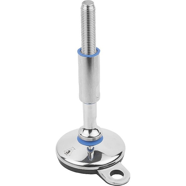 Kipp Levelling Foot For Hyg. Area, Form:B M20X79, D=100, Stainless Steel - K1303.210020X140