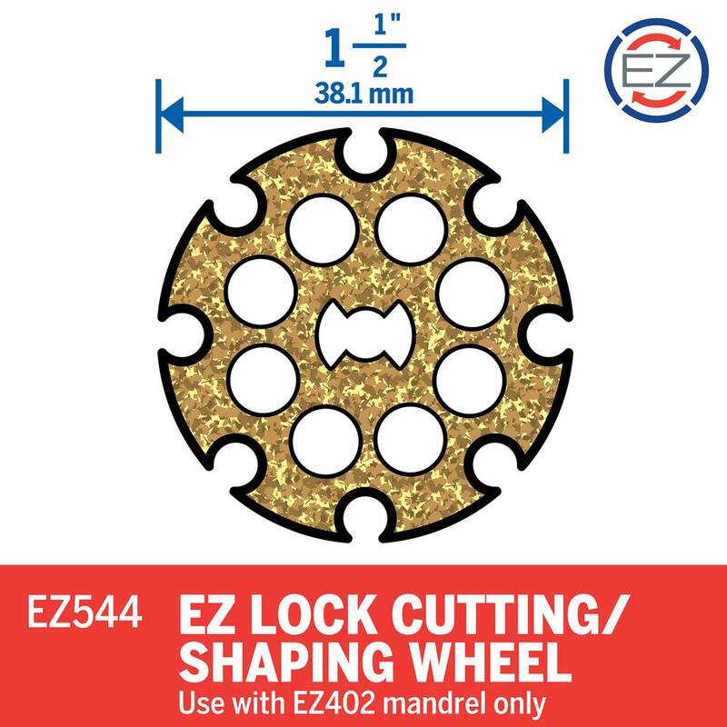 Disco de corte para madera de 1-1/2 pulgadas para herramienta rotativa Dremel EZ Lock - EZ544