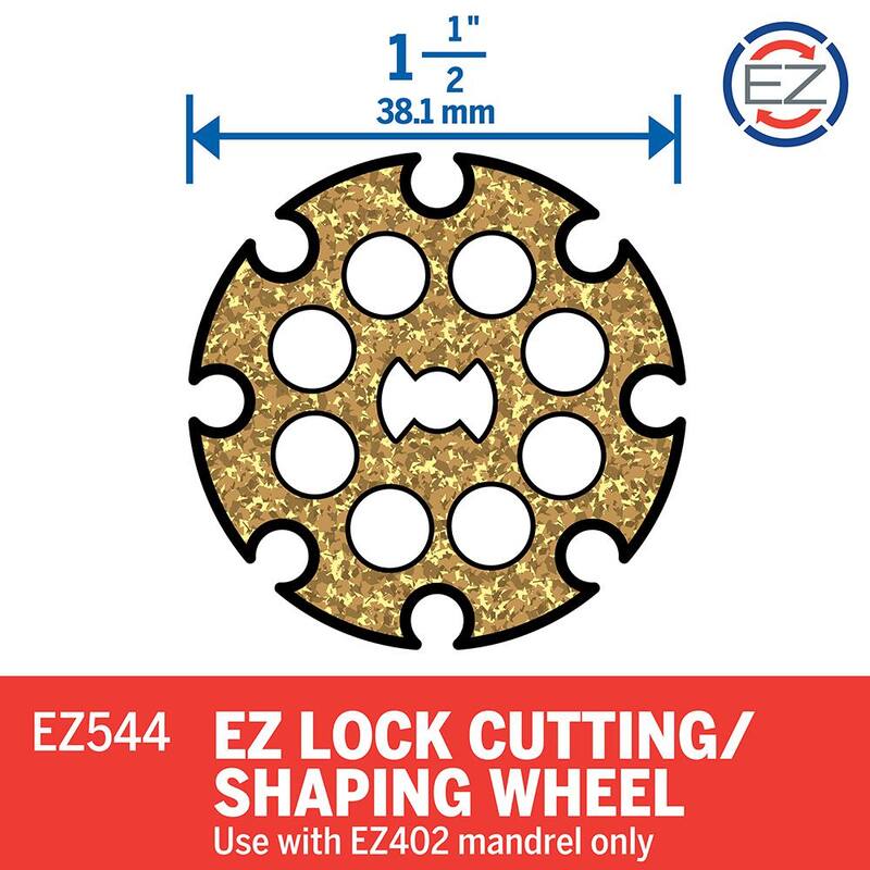 Disco de corte para madera de 1-1/2 pulgadas para herramienta rotativa Dremel EZ Lock - EZ544