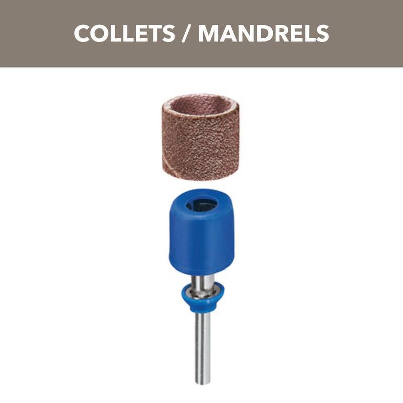 Dremel EZ Drum 1/2 in. Mandril de herramienta rotativa para bandas de lijado para bandas de lijado 408, 432, 445 - EZ407SA