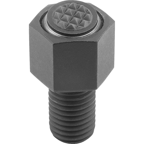 Kipp Self-Aligning Pads With O-Ring, Form:M Carbon Steel, Interchangable Insert, Comp:Tool Steel, Sw=19 - K0289.912X040