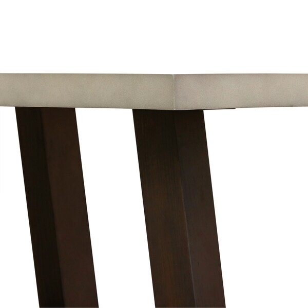 Armen Living Elodie Gray Concrete and Dark Gray Oak Rectangle Coffee Table - LCELCOCCGR