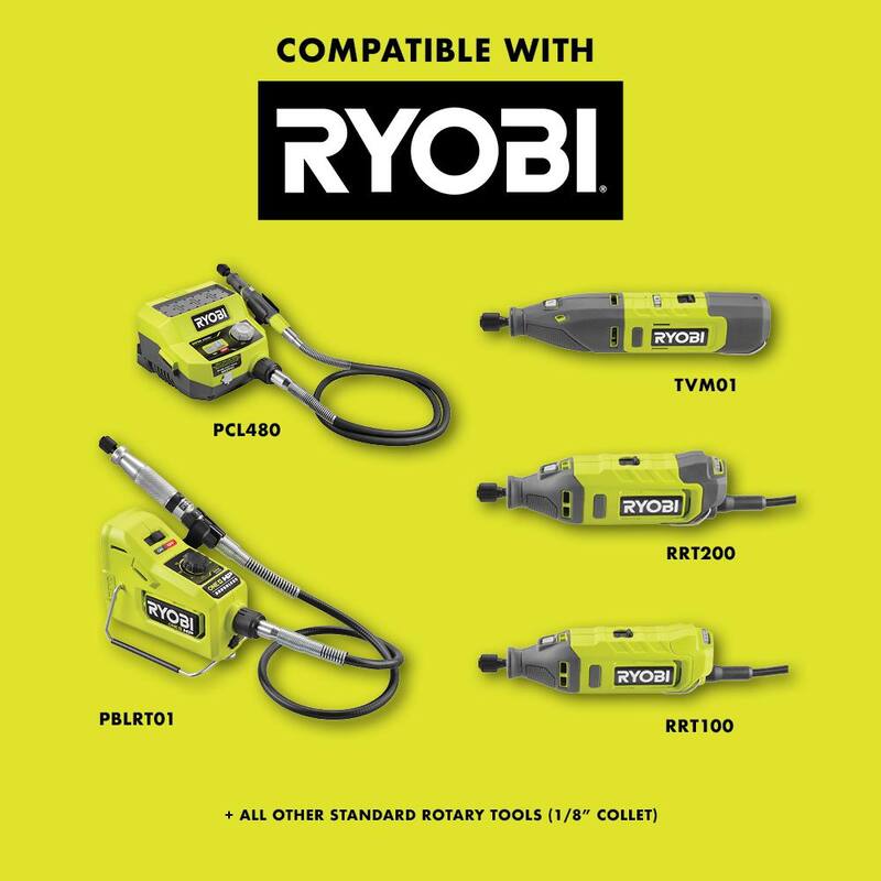 Herramienta rotativa RYOBI de 5 piezas con ruedas de corte de bloqueo giratorio (para metal y plástico) - A90CT02