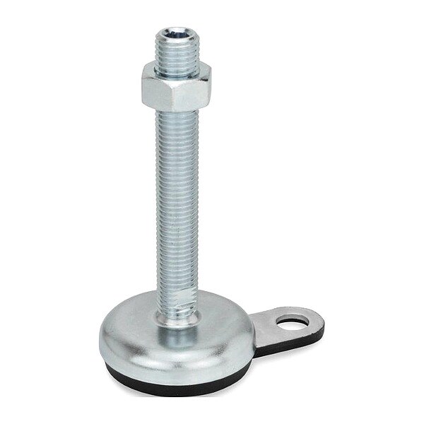 J.W. Winco Male-End Leveling Mount, 6.7 in H - 32-80-3/4X10-150-A1-UK
