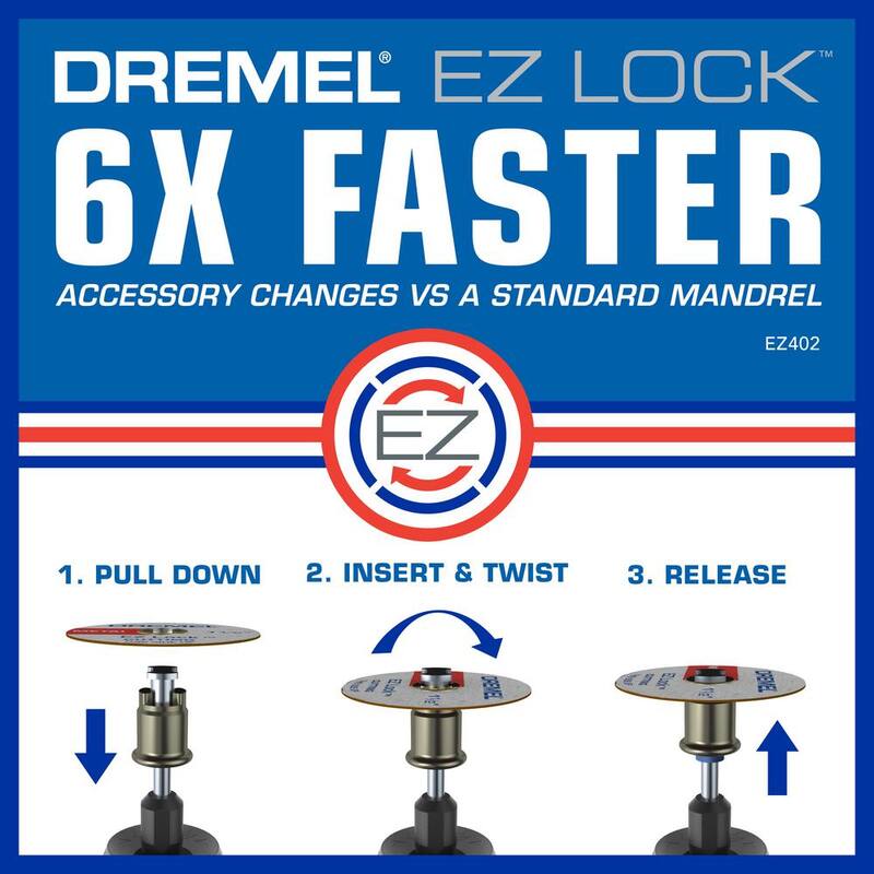 Dremel EZ728-01 11 PC EZ Lock Set de Accesorios de Corte Giratorio para Herramienta Rotativa Micro - EZ728
