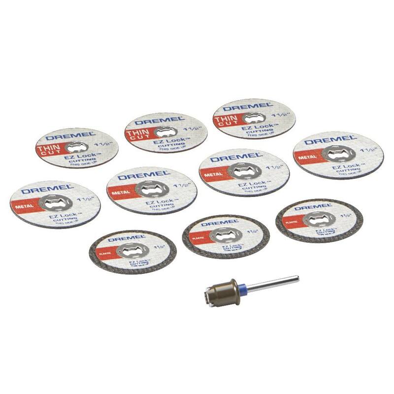 Dremel EZ728-01 11 PC EZ Lock Set de Accesorios de Corte Giratorio para Herramienta Rotativa Micro - EZ728