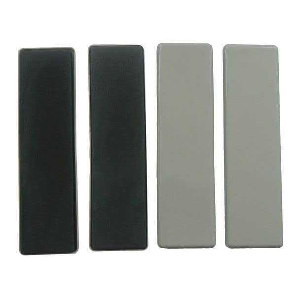 Zoro Select Furniture Glides, Self-Stick, Rect, 9", PK4 - 10G207