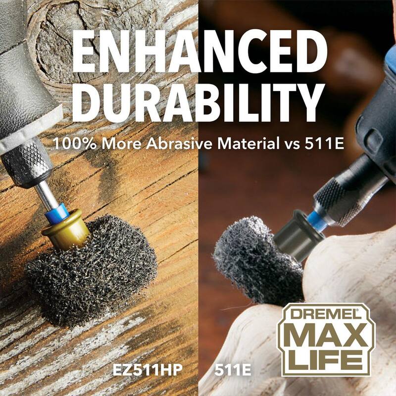 Dremel Max Life 180 Grit y 280 Grit Abrasivos de Acabado en Tela – EZ511HP