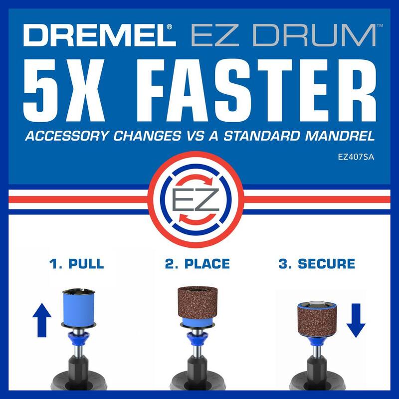 Kit micro de accesorios rotativos EZ Lock para lijar y moler de 18 piezas de Dremel - EZ727