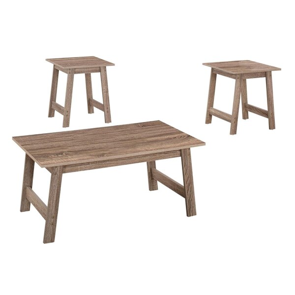 Gfancy Fixtures Dark Taupe Table Set - Set of 3 - GF3661194