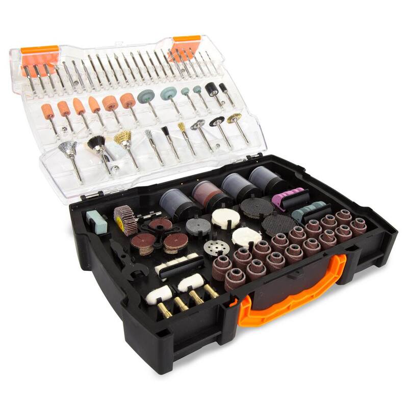 Kit de accesorios surtidos para herramienta rotativa WEN con estuche de transporte (282 piezas) - 230282A