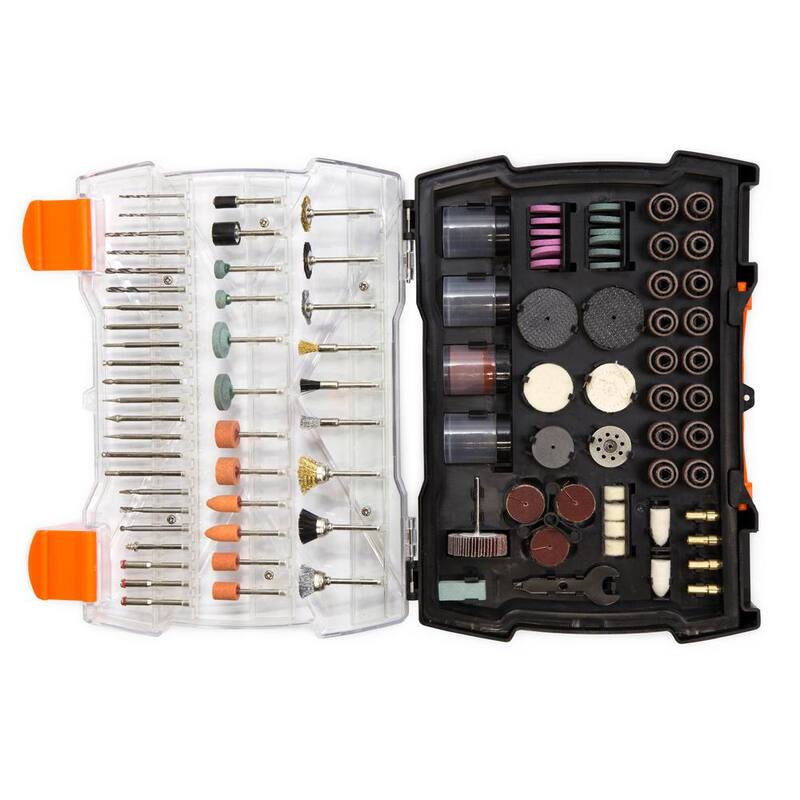 Kit de accesorios surtidos para herramienta rotativa WEN con estuche de transporte (282 piezas) - 230282A