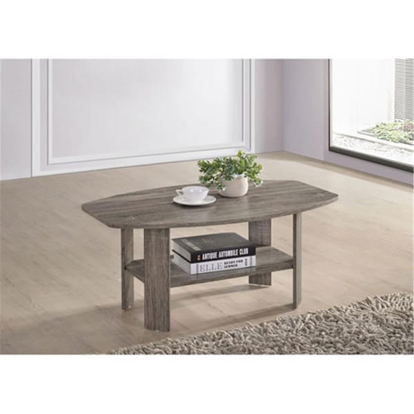 Progressive Furniture 17 x 36 x 22 in. Chip Cocktail Table - Darker Taupe - T178-01