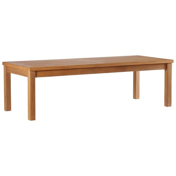 Modway Furniture Upland Outdoor Patio Teak Wood Coffee Table, Natural - EEI-4122-NAT