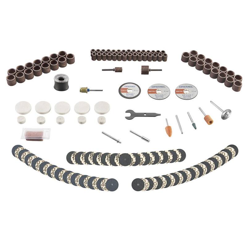 Juego de herramienta rotativa con cable Dremel de la Serie 4300 de 1.8 amperes de velocidad variable con kit de accesorios para herramienta rotativa (130 piezas) - 71301+43005/40.