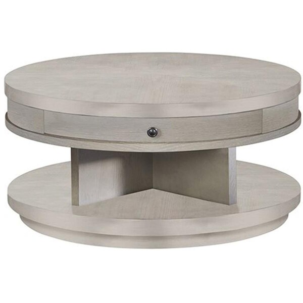 Procomfort Living Room Round Cocktail Table, Pearlized Gray - PR3135136
