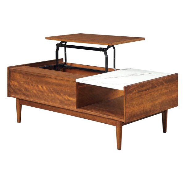 Homelegance Iris Lift Top Coffee Table with Faux Marble Top - HM7916-30