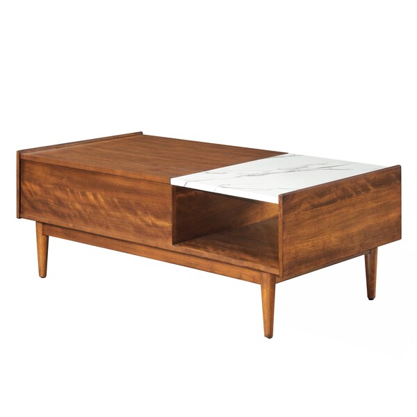Homelegance Iris Lift Top Coffee Table with Faux Marble Top - HM7916-30