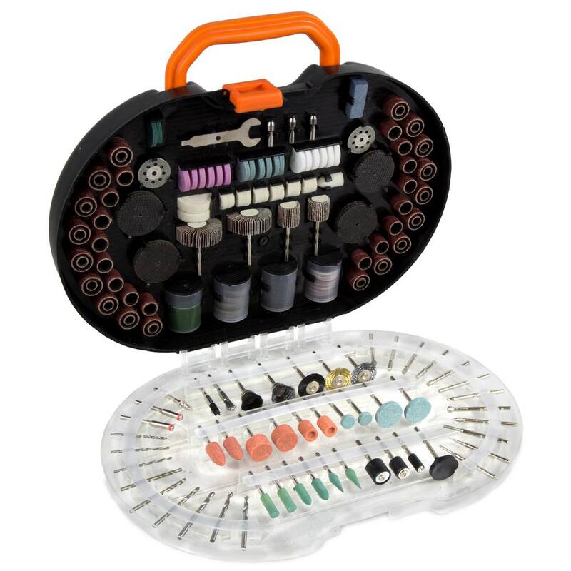Kit de accesorios para herramienta rotativa WEN con estuche de transporte (327 piezas) - 230327A