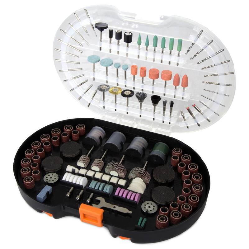 Kit de accesorios para herramienta rotativa WEN con estuche de transporte (327 piezas) - 230327A
