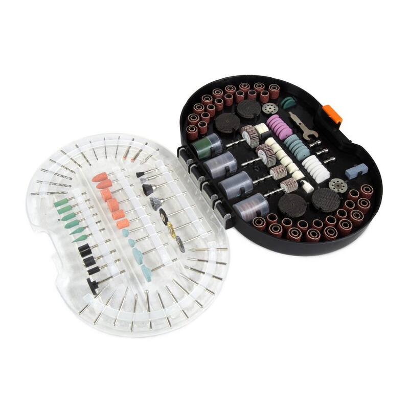 Kit de accesorios para herramienta rotativa WEN con estuche de transporte (327 piezas) - 230327A