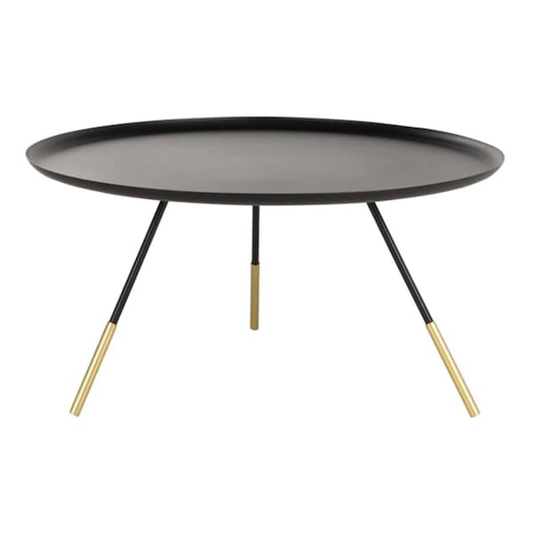 Safavieh Orson Coffee Table with Gold Cap Gold & Black - FOX4525A