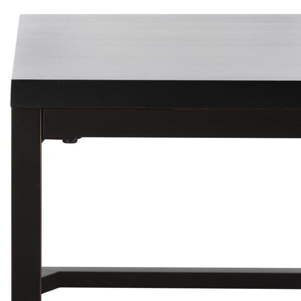 Safavieh Alec Coffee Table- Distressed Black - 17.7 x 24 x 48 in. - AMH6545C