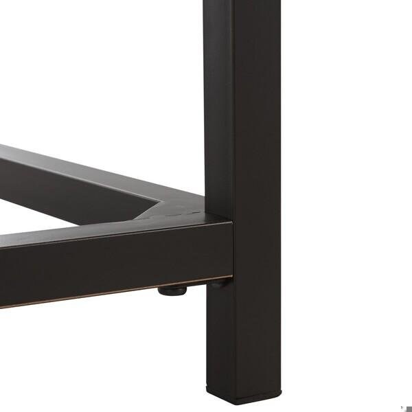 Safavieh Alec Coffee Table- Distressed Black - 17.7 x 24 x 48 in. - AMH6545C